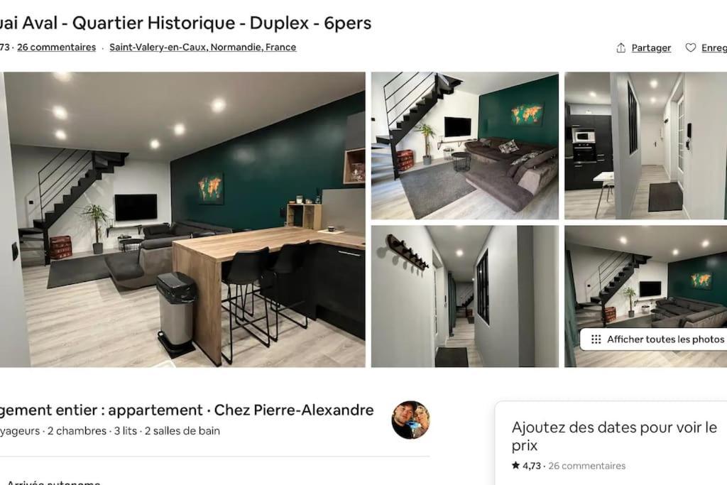 Quartier Historique Duplex 6pers * Saint-Valery-en-Caux